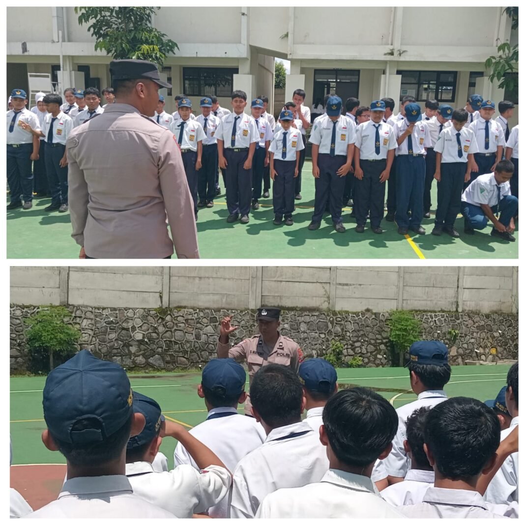 SATBINMAS POLRES BATU GOES TO SCHOOL, DUKUNG PROGRAM BASUDEWO