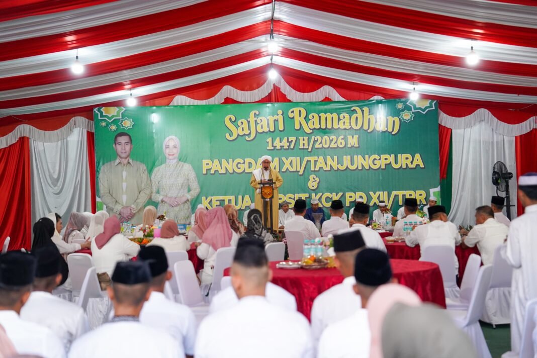 Pererat Silaturahmi Pangdam XII/Tpr Gelar Safari Ramadhan di Kodim 1207/Pontianak
