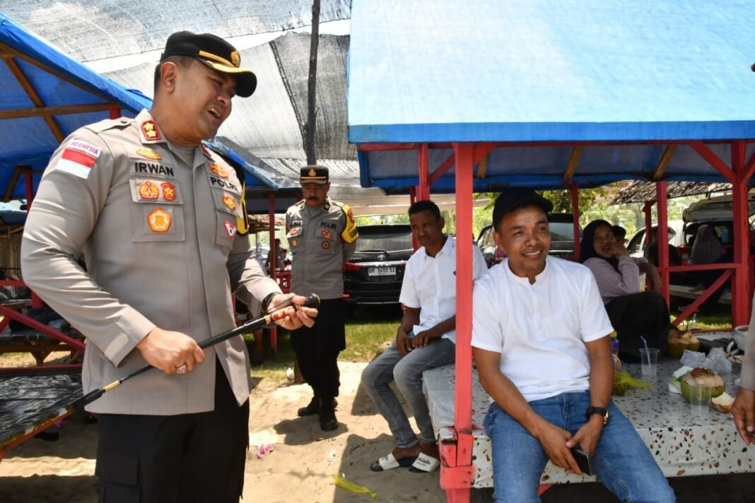 Polres Aceh Timur Dirikan Pos Taktis untuk Pengamanan Wisata Lebaran