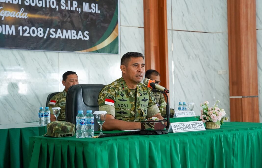 Pangdam XII/Tpr Ingatkan Prajurit Kodim Sambas: Jauhi Pelanggaran, Jadilah Solusi bagi Rakyat
