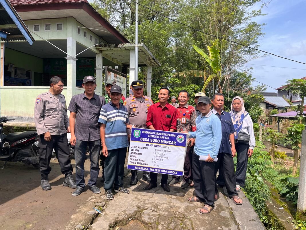 Pemdes Desa Suro Baru Laksanakan Titik Nol Rabat Beton Tahun Anggaran 2026