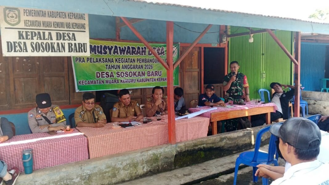 Pemdes Desa Sosokan Baru ,Gelar Musyawarah Pra Pelaksana Kegiatan TA 2026 Pemdes Desa Sosokan Baru ,Gelar Musyawarah Pra Pelaksana Kegiatan TA 2026