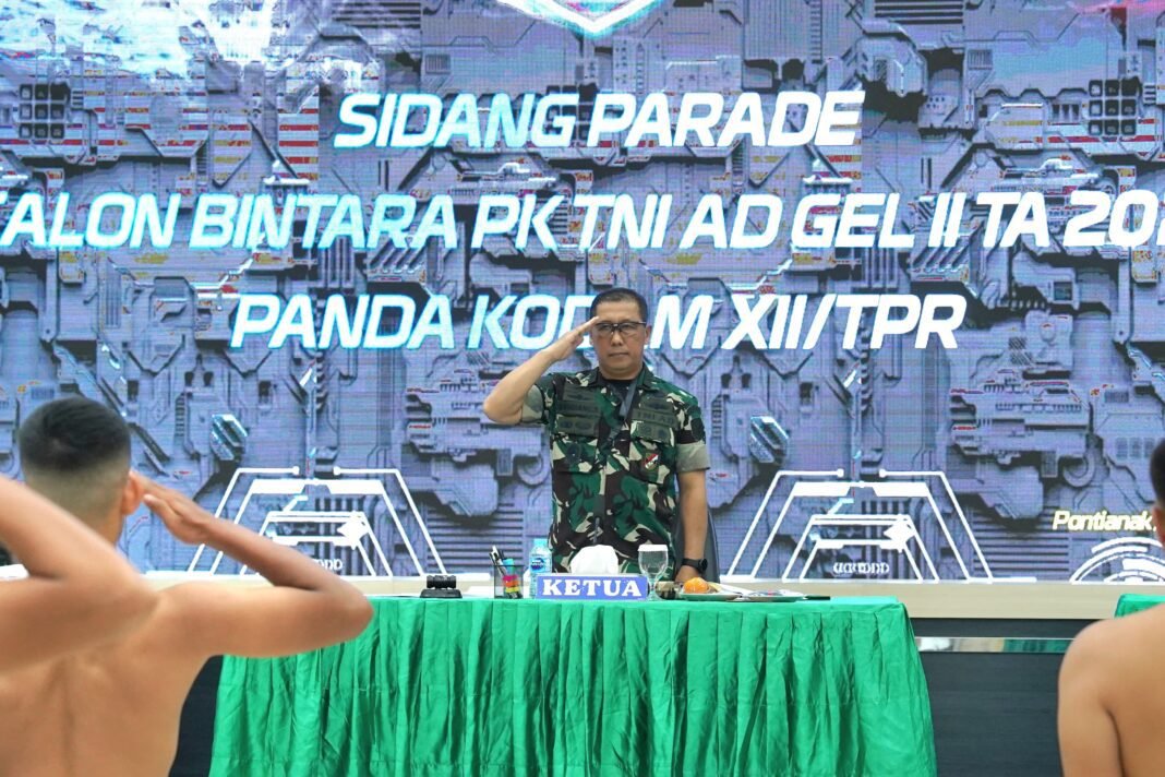 Kasdam XII/Tpr Pimpin Sidang Parade Caba PK TNI AD Gel II TA 2026 Kasdam XII/Tpr Pimpin Sidang Parade Caba PK TNI AD Gel II TA 2026