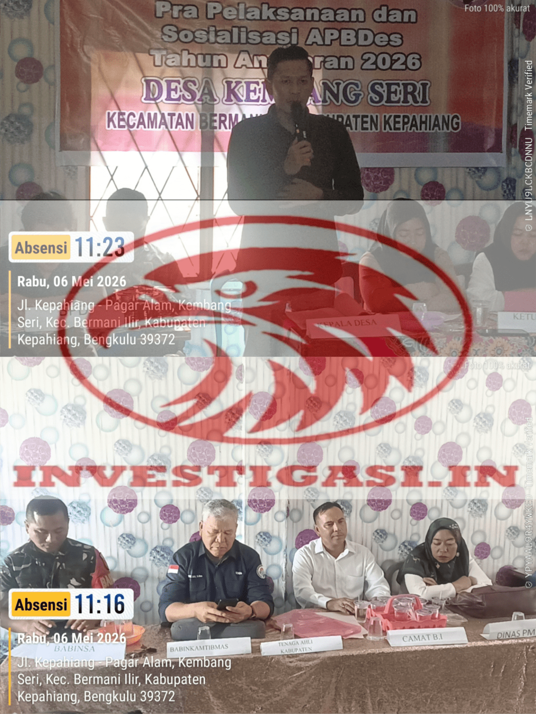 Pemdes Desa Kembang Seri-Kepahiang Gelar Prapelaksana Kegiatan TA 2026 dan Salurkan BLT-DD
