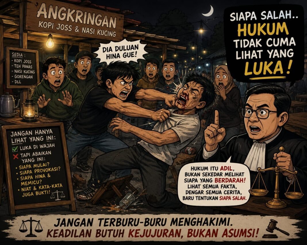 Perkelahian di Angkringan Di Sorot Publik, Hukum Tidak Cuma Lihat Yang Luka! Perkelahian di Angkringan Di Sorot Publik, Hukum Tidak Cuma Lihat Yang Luka!