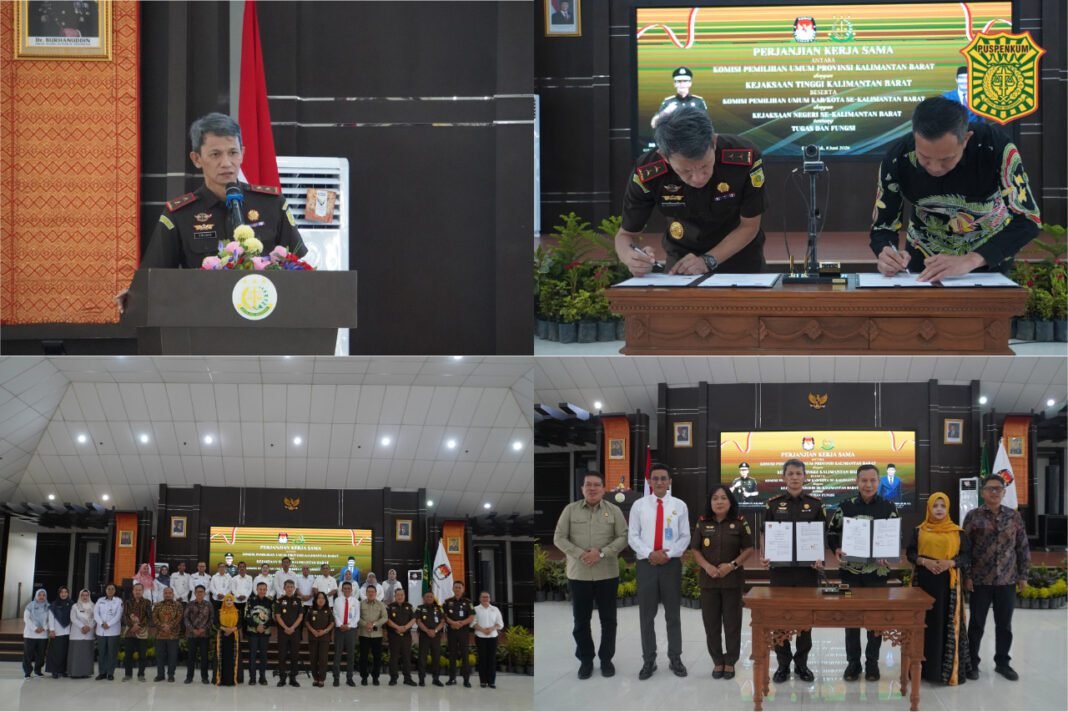 Perkuat Demokrasi KPU Kalbar Dan Pengawalan Hukum Pemilu, Kejati Tanda Tandatangani PKS Perkuat Demokrasi KPU Kalbar Dan Pengawalan Hukum Pemilu, Kejati Tanda Tandatangani PKS