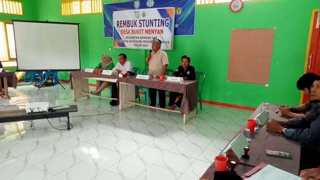 Rembuk Stunting Desa Bukit Menyan “Semangat Bersama Wujudkan SDM Unggul Menuju Indonesia Emas Rembuk Stunting Desa Bukit Menyan “Semangat Bersama Wujudkan SDM Unggul Menuju Indonesia Emas