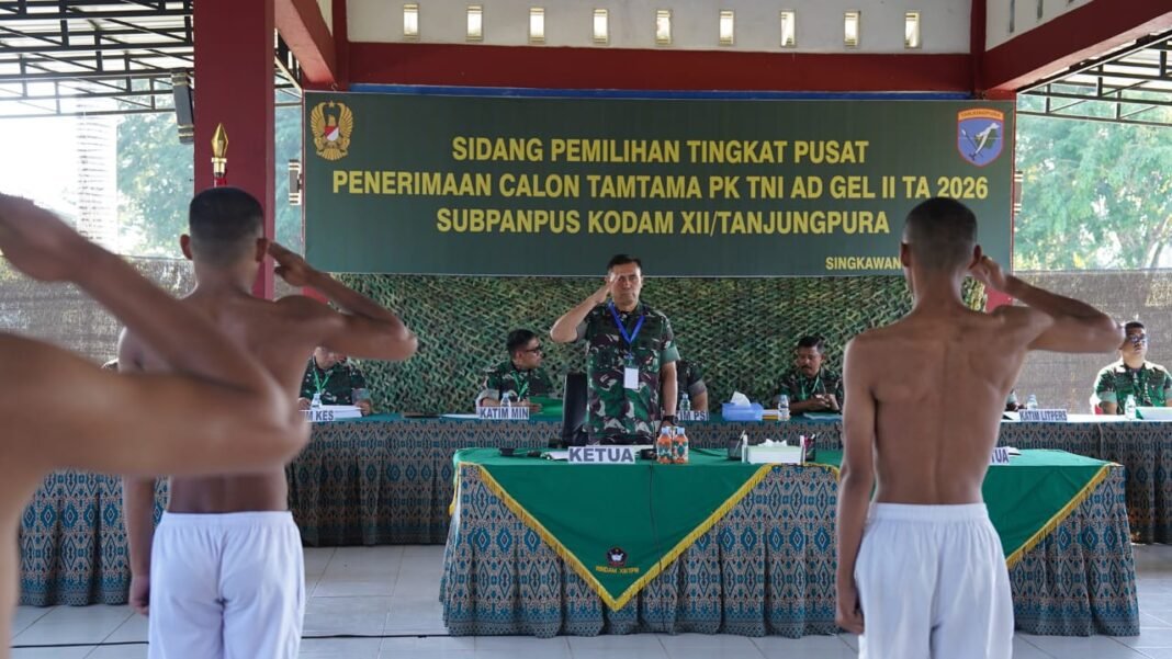 Pangdam XII/tjp Pimpin Langsung Panpus Penerima Cata PK TNI AD Gelombang ke II 2026 Pangdam XII/tjp Pimpin Langsung Panpus Penerima Cata PK TNI AD Gelombang ke II 2026