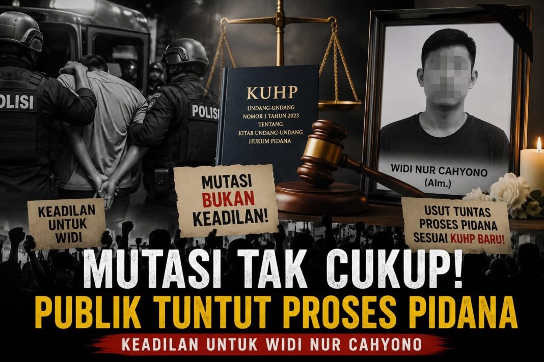 Mutasi Bukan Akhir Kasus Widi Nur Cahyono Mutasi Bukan Akhir Kasus Widi Nur Cahyono