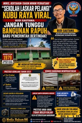 Miris ! Bertahun -Tahun Minim Perhatian: “Sekolah Laskar Pelangi” Kubu Raya Viral Miris ! Bertahun -Tahun Minim Perhatian: “Sekolah Laskar Pelangi” Kubu Raya Viral