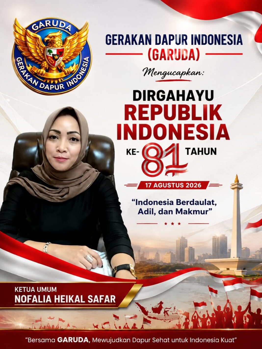Nofalia Haikal Safar HUT RI KE 81 Momentum Perkuat Kepedulian dan Kesejahteraan Rakyat Nofalia Haikal Safar HUT RI KE 81 Momentum Perkuat Kepedulian dan Kesejahteraan Rakyat