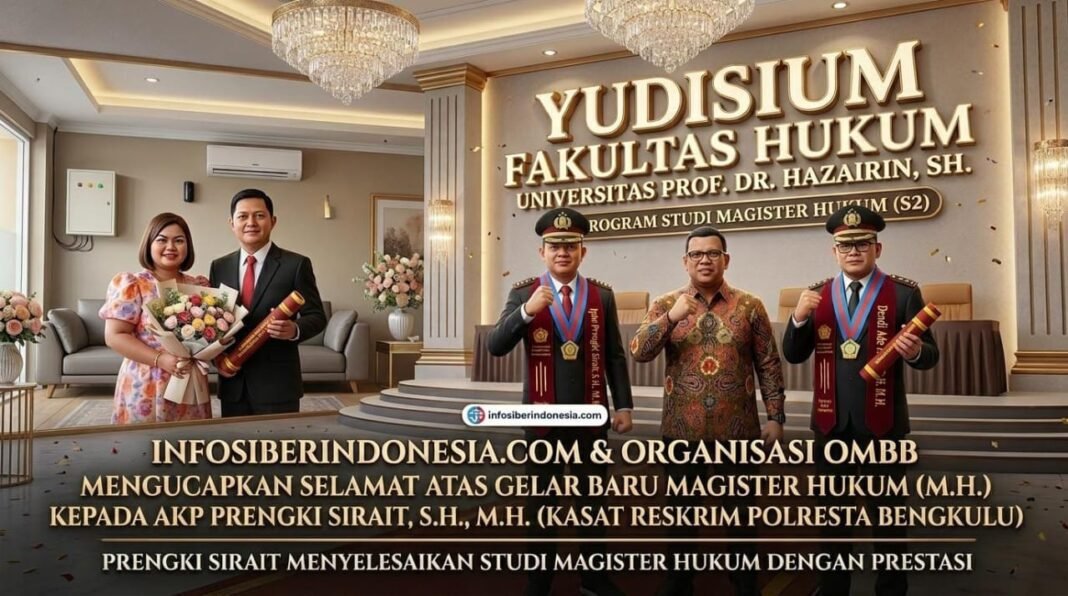 Kasat Reskrim Polresta Bengkulu Raih Gelar Magister Hukum dengan Prestasi Kasat Reskrim Polresta Bengkulu Raih Gelar Magister Hukum dengan Prestasi