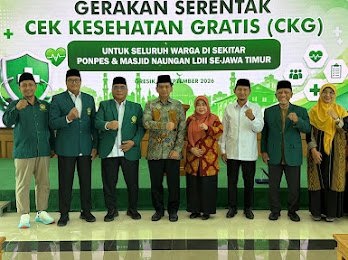 LDII Jatim dan Dinkes Jatim Launching Cek Kesehatan Gratis Serentak, Gresik Jadi Studio Utama LDII Jatim dan Dinkes Jatim Launching Cek Kesehatan Gratis Serentak, Gresik Jadi Studio Utama