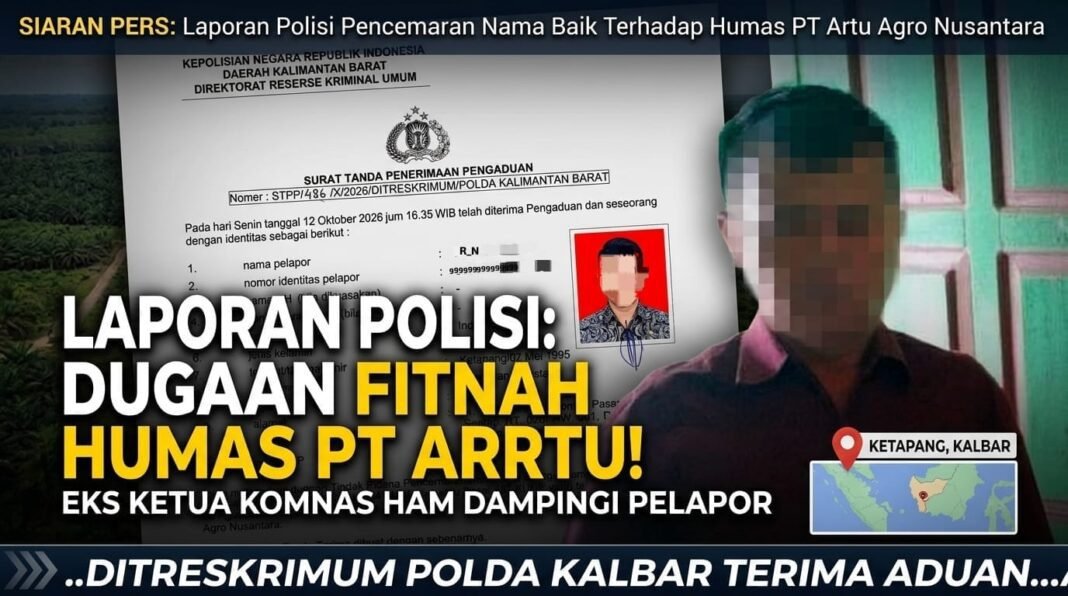 Didampingi Mantan Kepala Komnas HAM Kalbar, Analis ASI Adukan Oknum Humas PT AAN ke Polda Kalbar Didampingi Mantan Kepala Komnas HAM Kalbar, Analis ASI Adukan Oknum Humas PT AAN ke Polda Kalbar