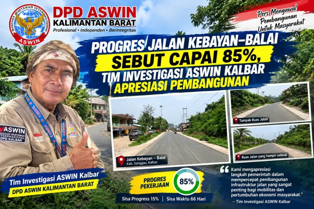 Tim Investigasi DPD Aswin Kalbar Pantau Ruas Jalan Kebayan – Balai Sebut Tim Investigasi DPD Aswin Kalbar Pantau Ruas Jalan Kebayan – Balai Sebut