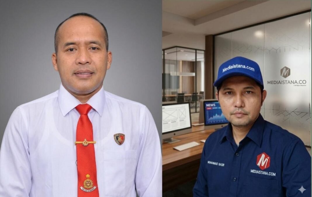 Apresiasi Kinerja Polri, Kabiro Media Istana Atim Acungi Jempol Kasat Reskrim Polres Nagan Raya* Apresiasi Kinerja Polri, Kabiro Media Istana Atim Acungi Jempol Kasat Reskrim Polres Nagan Raya*