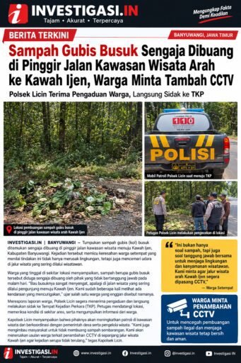 Sampah Gubis Busuk Diduga Sengaja Dibuang di Jalur Wisata Kawah Ijen, Warga Minta Penambahan CCTV Sampah Gubis Busuk Diduga Sengaja Dibuang di Jalur Wisata Kawah Ijen, Warga Minta Penambahan CCTV